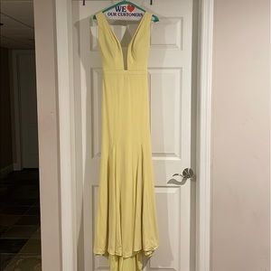 Beautiful Jovani Pale Yellow Prom Dress/ Formal dress